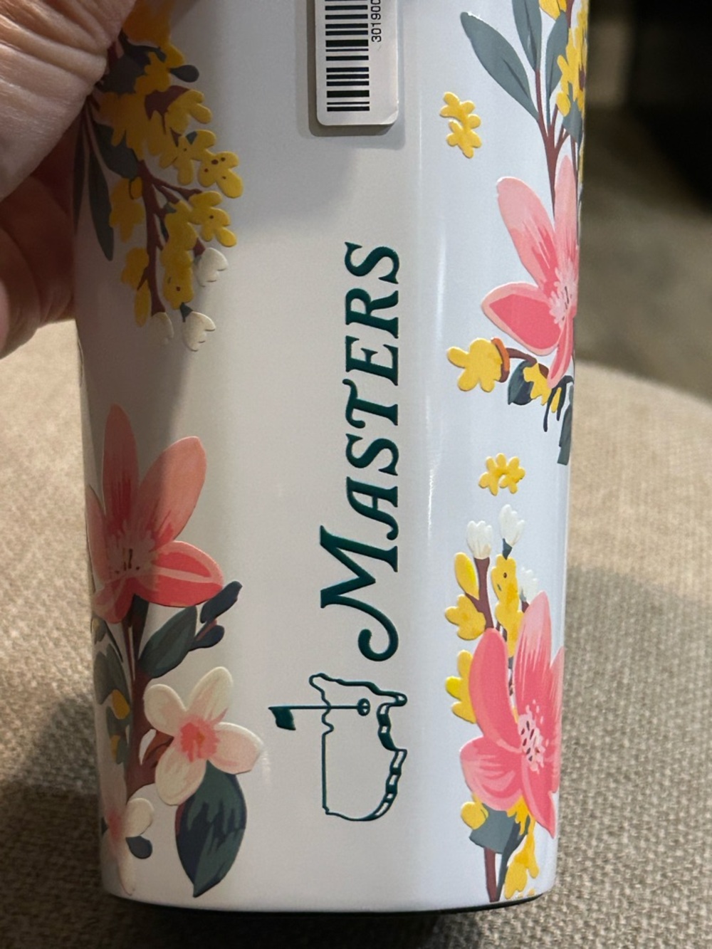 NWT…2026 Authentic Masters Pink & Yellow Floral Travel Tumbler - Picture 2 of 5